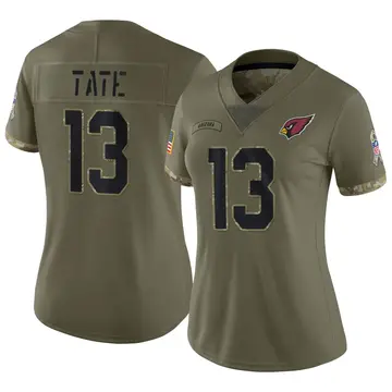 Nike Auden Tate Women's Limited Arizona Cardinals Olive 2022 Salute To Service Jersey
