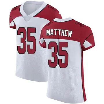Nike Christian Matthew Men's Elite Arizona Cardinals White Vapor Untouchable Jersey