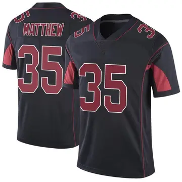 Nike Christian Matthew Men's Limited Arizona Cardinals Black Color Rush Vapor Untouchable Jersey