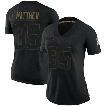 Nike Christian Matthew Women's Limited Arizona Cardinals Black 2020 Salute To Service Jersey