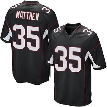 Nike Christian Matthew Youth Game Arizona Cardinals Black Alternate Jersey