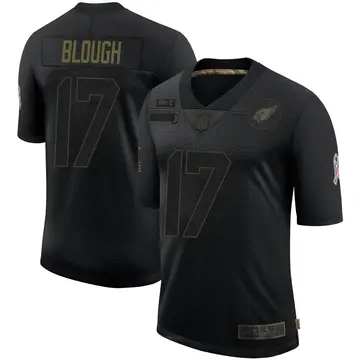 Nike David Blough Men's Limited Arizona Cardinals Black 2020 Salute To Service Jersey
