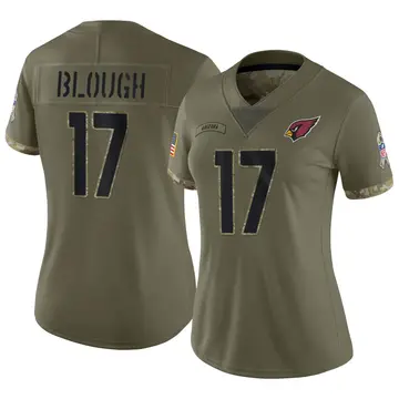 Nike David Blough Women's Limited Arizona Cardinals Olive 2022 Salute To Service Jersey