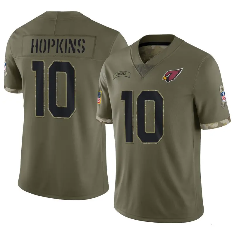 Nike DeAndre Hopkins Men's Limited Arizona Cardinals Olive 2022 Salute To Service Jersey