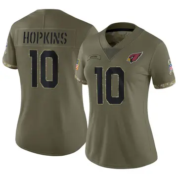 Nike DeAndre Hopkins Women's Limited Arizona Cardinals Olive 2022 Salute To Service Jersey