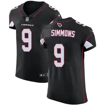 Nike Isaiah Simmons Men's Elite Arizona Cardinals Black Alternate Vapor Untouchable Jersey