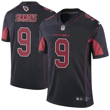 Nike Isaiah Simmons Men's Limited Arizona Cardinals Black Color Rush Vapor Untouchable Jersey