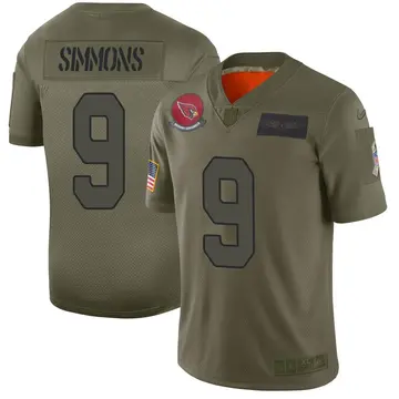 Nike Isaiah Simmons Men's Limited Arizona Cardinals Camo 2019 Salute to Service Jersey