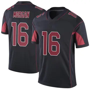 Nike James Morgan Men's Limited Arizona Cardinals Black Color Rush Vapor Untouchable Jersey
