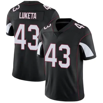 Nike Jesse Luketa Men's Limited Arizona Cardinals Black Vapor Untouchable Jersey