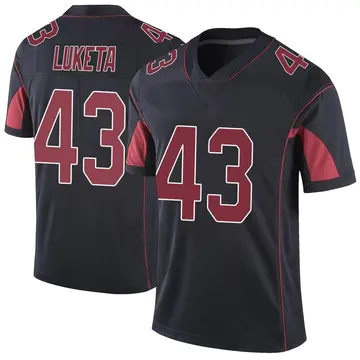 Nike Jesse Luketa Youth Limited Arizona Cardinals Black Color Rush Vapor Untouchable Jersey