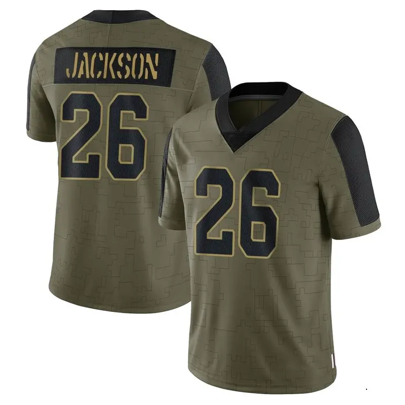 Nike Josh Jackson Men's Limited Arizona Cardinals Olive 2021 Salute To Service Jersey