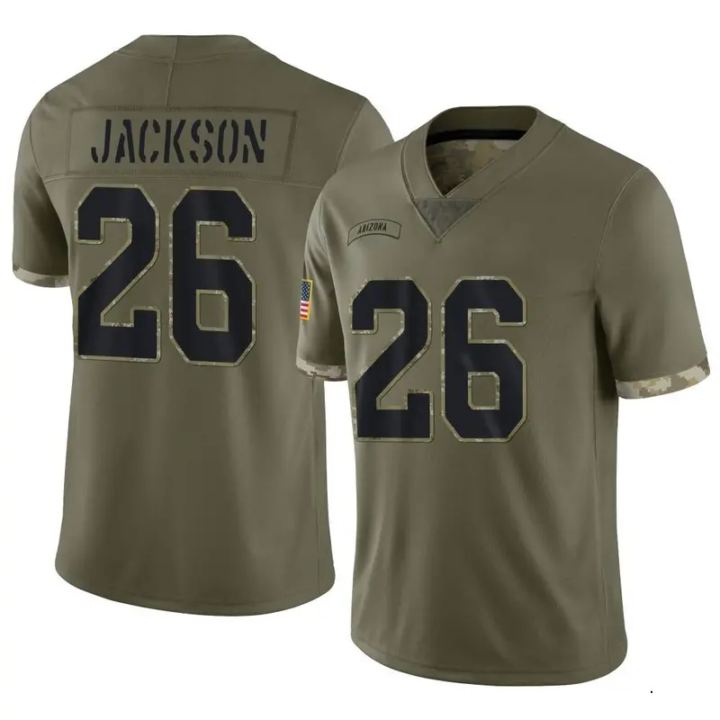 Nike Josh Jackson Men's Limited Arizona Cardinals Olive 2022 Salute To Service Jersey