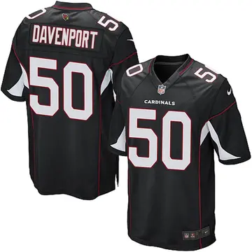 Nike Julien Davenport Men's Game Arizona Cardinals Black Alternate Jersey