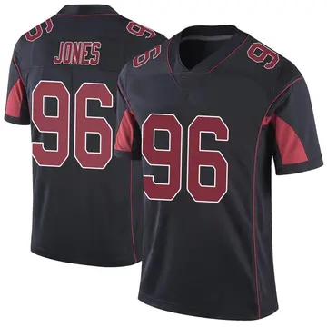Nike Manny Jones Men's Limited Arizona Cardinals Black Color Rush Vapor Untouchable Jersey