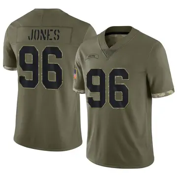 Nike Manny Jones Men's Limited Arizona Cardinals Olive 2022 Salute To Service Jersey