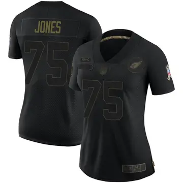 Nike Manny Jones Women's Limited Arizona Cardinals Black 2020 Salute To Service Jersey