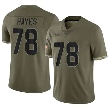 Nike Marquis Hayes Men's Limited Arizona Cardinals Olive 2022 Salute To Service Jersey
