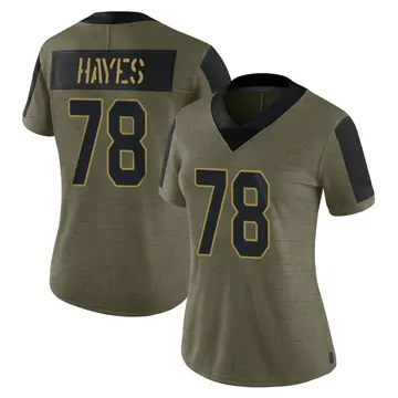 Nike Marquis Hayes Women's Limited Arizona Cardinals Olive 2021 Salute To Service Jersey