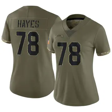 Nike Marquis Hayes Women's Limited Arizona Cardinals Olive 2022 Salute To Service Jersey