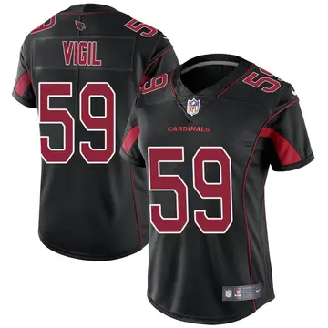 Nike Nick Vigil Women's Limited Arizona Cardinals Black Color Rush Jersey