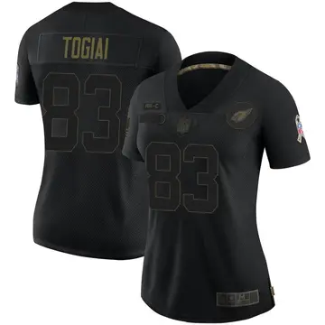 Nike Noah Togiai Women's Limited Arizona Cardinals Black 2020 Salute To Service Jersey
