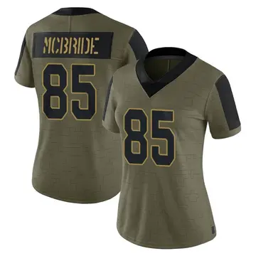 Nike Trey McBride Women's Limited Arizona Cardinals Olive 2021 Salute To Service Jersey